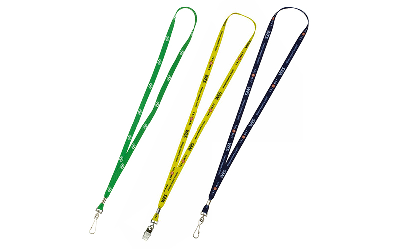 3/8" Textured Polyester Multi-Color Sublimation Lanyard